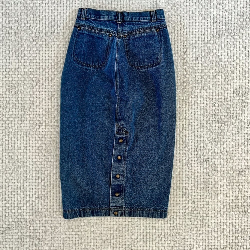 SOLD VINTAGE 80’s Levi’s Denim Maxi Skirt - Picture 5 of 6